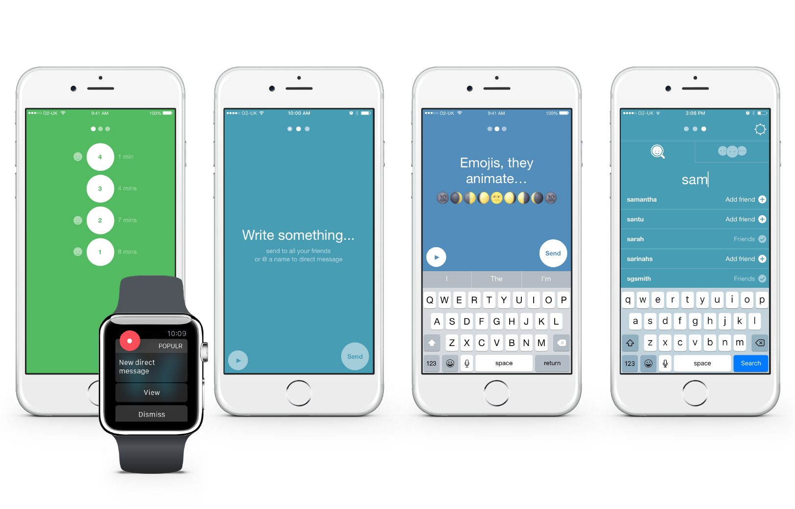 Populr messaging app